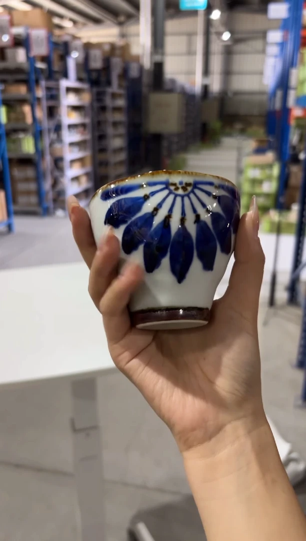 玻璃纸翔芳蓝花　自由杯 小SH-06