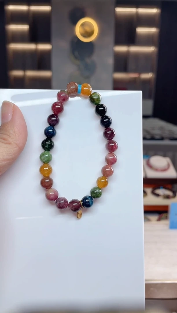 单圈手串未镶嵌碧玺（多样性发一条）Q