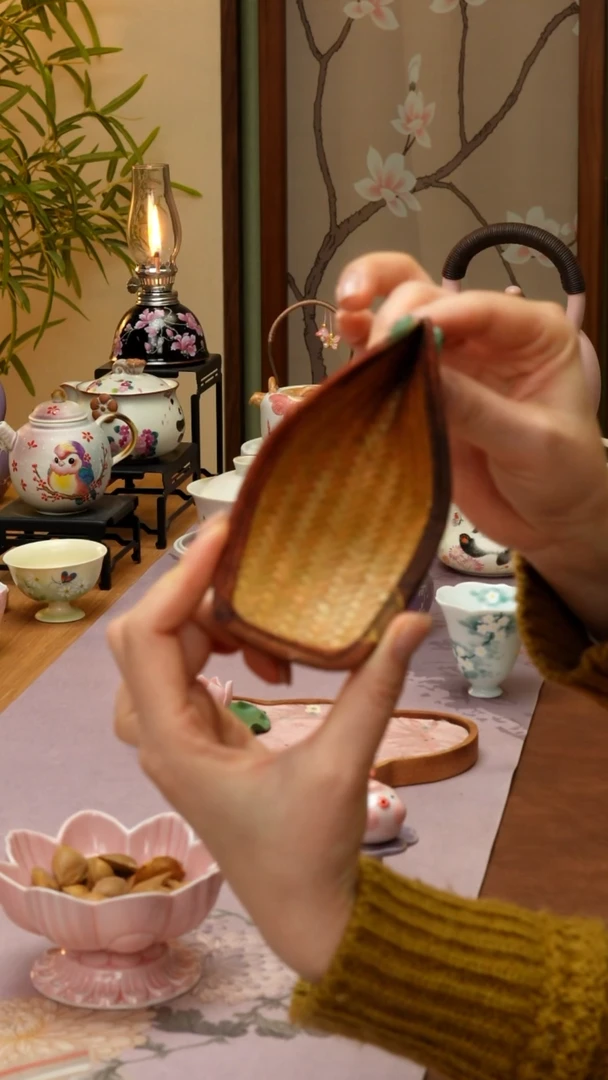 【闪购商品】【领丰茶具福力】茶则竹编