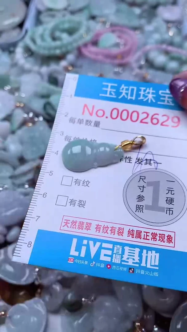 翡翠未镶嵌吊坠(不含链)2629