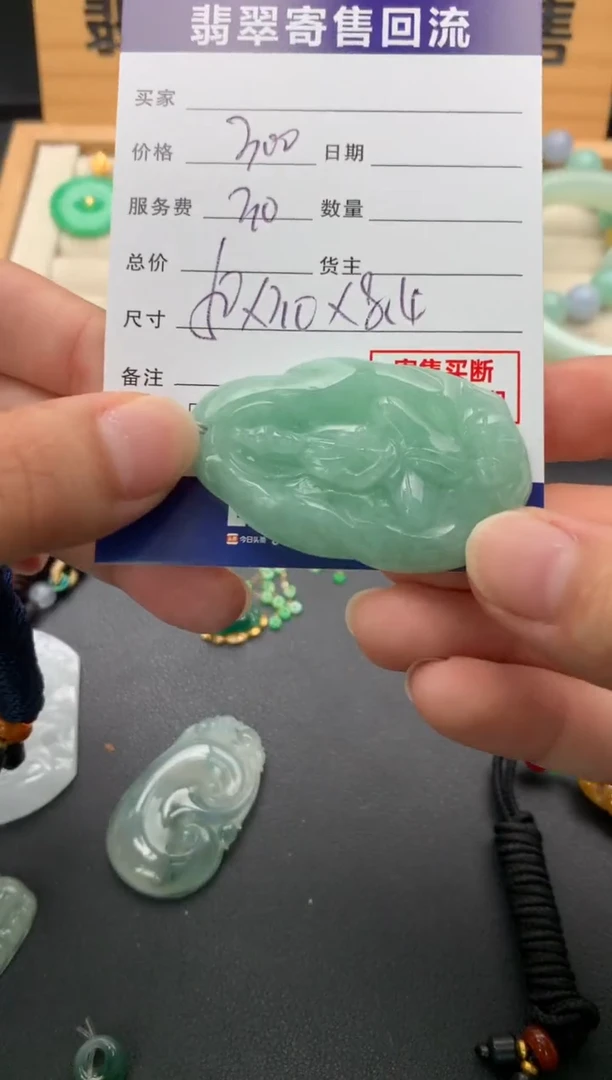 翡翠未镶嵌颈饰10141058