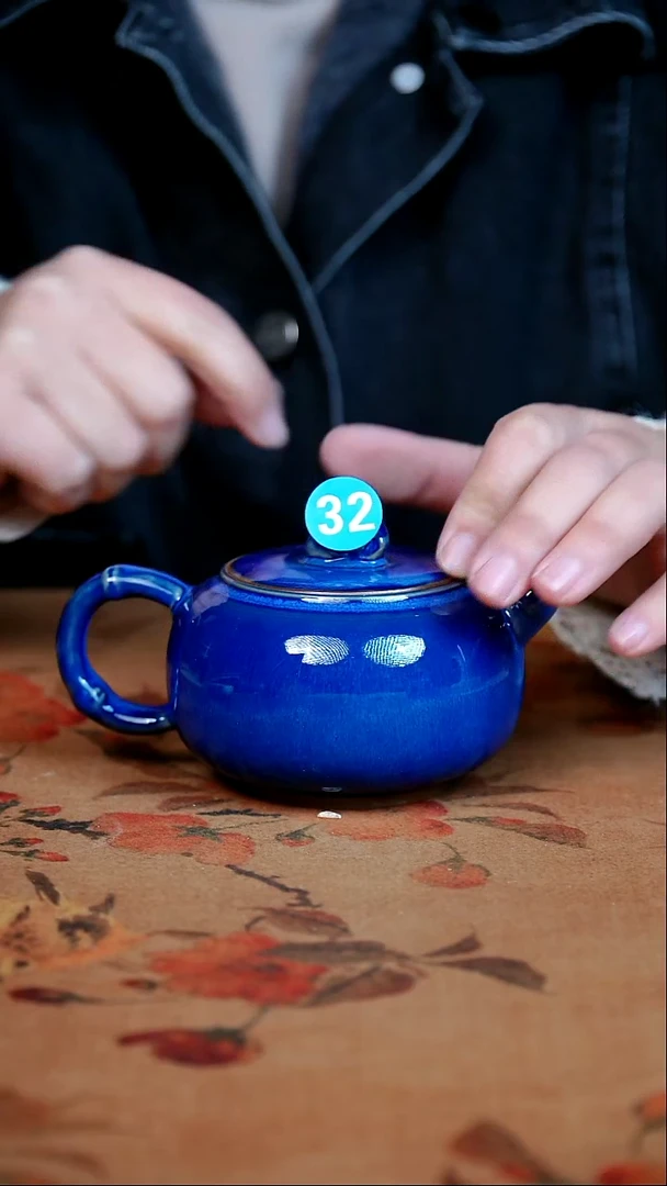 壶瓷全品钧瓷茶器摆件