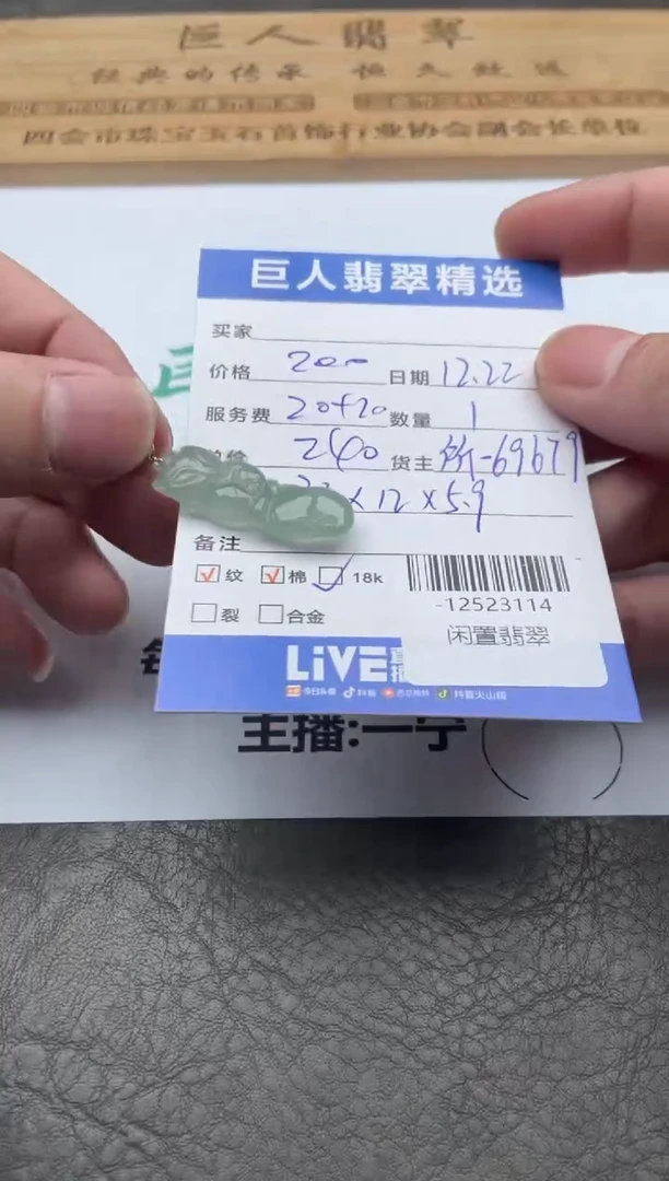 颈饰18K金镶嵌翡翠-12523114