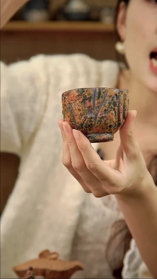 言野手作 岩矿敦煌云丝杯