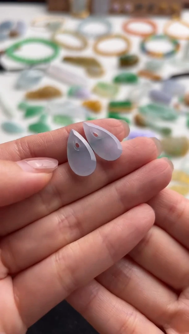 定制翡翠未镶嵌紫水滴3000+300