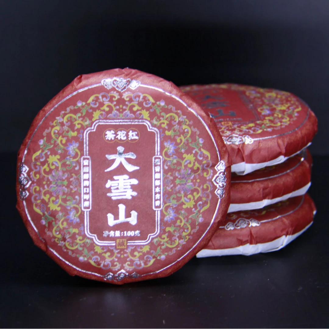 银嘉 大雪山茶花红调味茶100g/饼