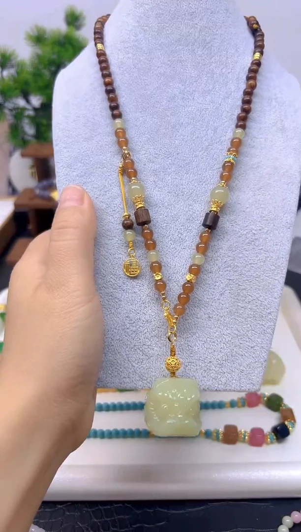 【闪购商品】和田玉毛衣链未镶嵌毛衣链M542