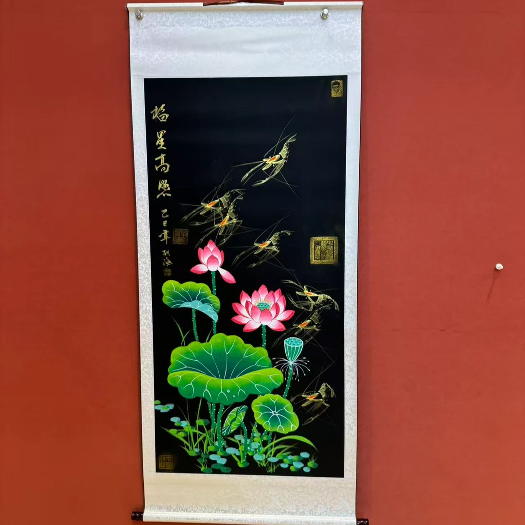 石联海作品 福星高照  四尺竖幅