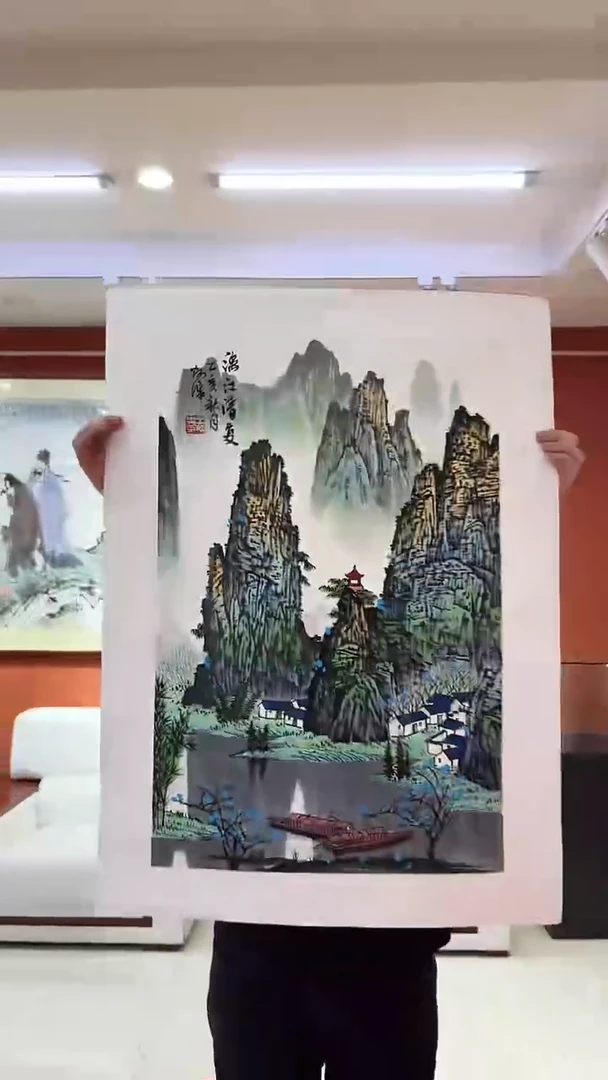 国画王炳杰手绘绘画作品22-4