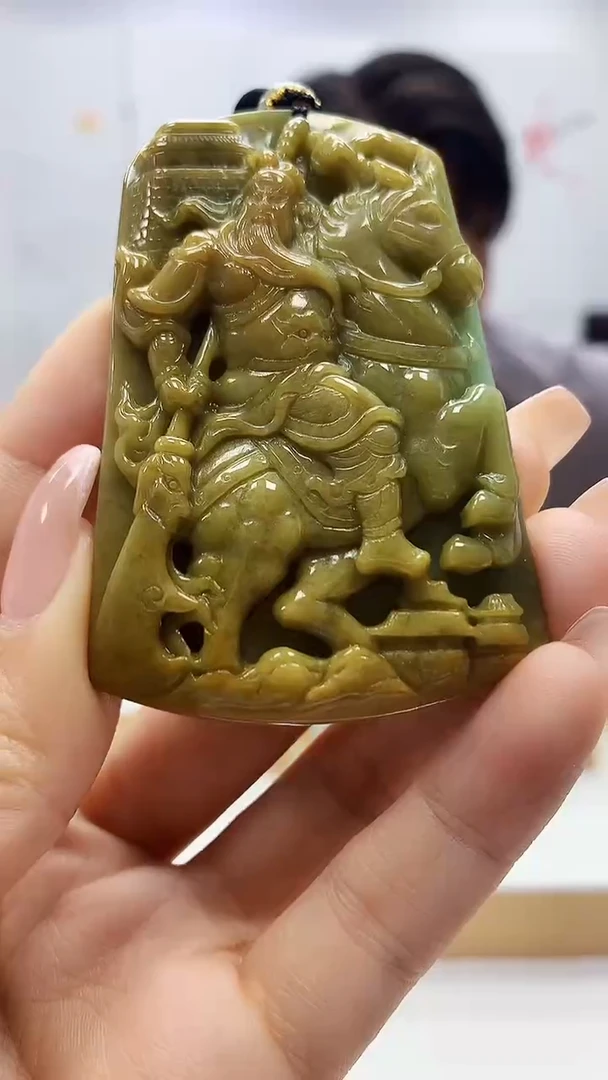 未镶嵌定制翡翠5060ty-毛货挂件25