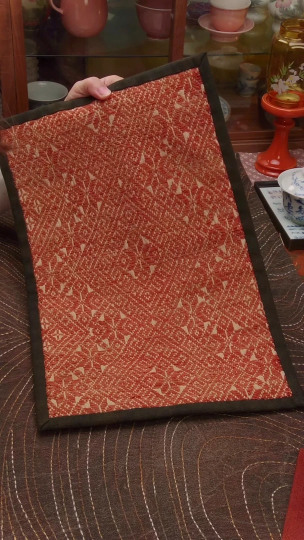 如*?  Cici手作刺子绣柿染壶垫杯垫-283