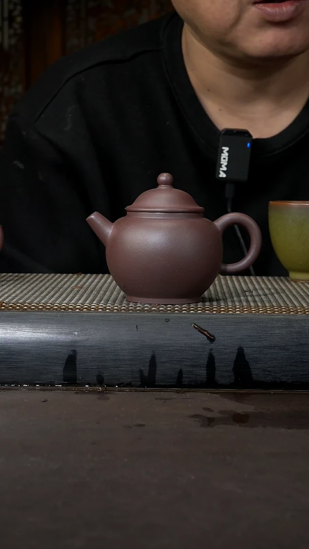【闪购商品】紫砂茶壶底槽清 巨轮珠 160cc 042