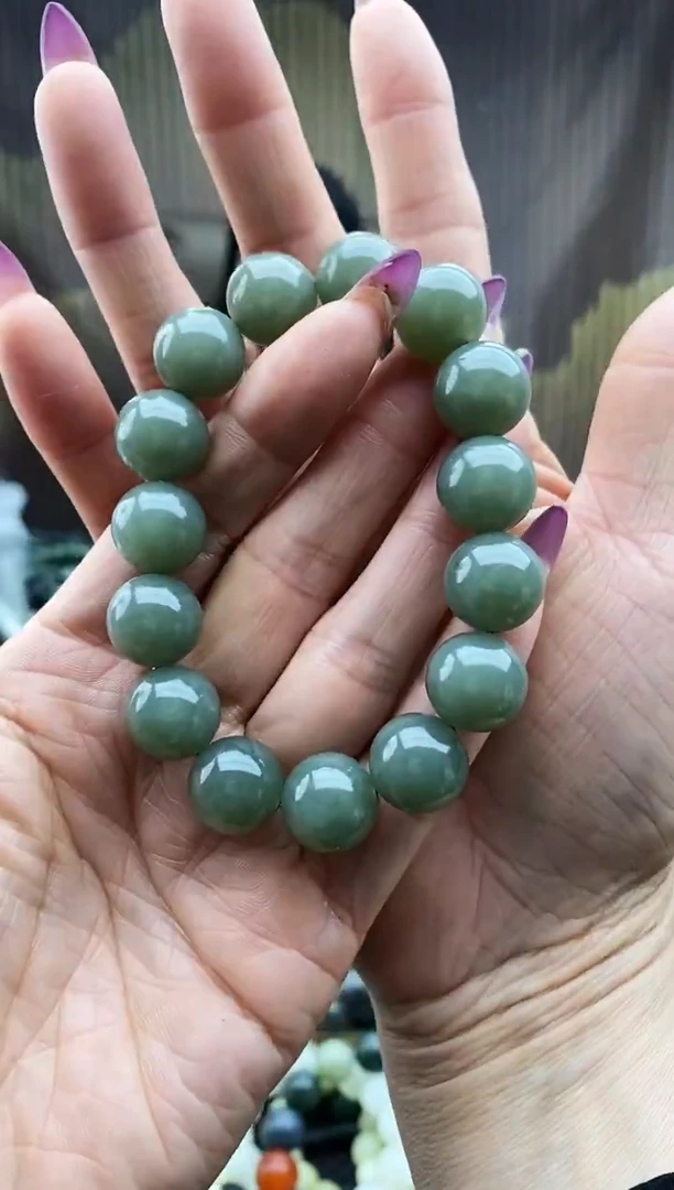 未镶嵌手串和田玉天空蓝14