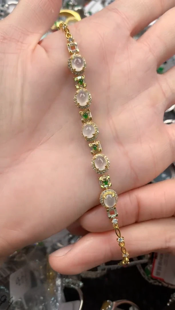 银S925镶嵌戒指翡翠222