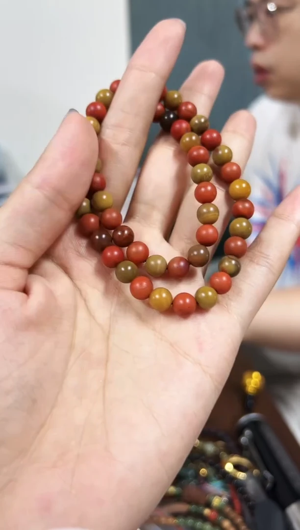 手串未镶嵌南红玛瑙原皮南红双圈
