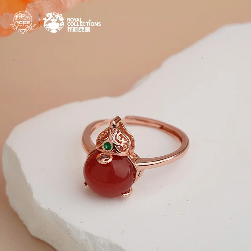 布达拉宫南红戒指