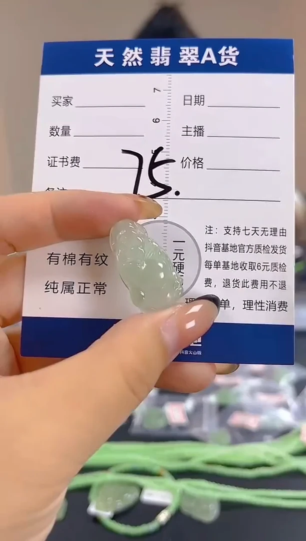 颈饰未镶嵌翡翠纯天然缅甸翡翠A货