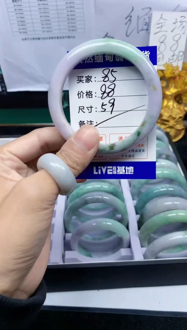 未镶嵌手镯翡翠85