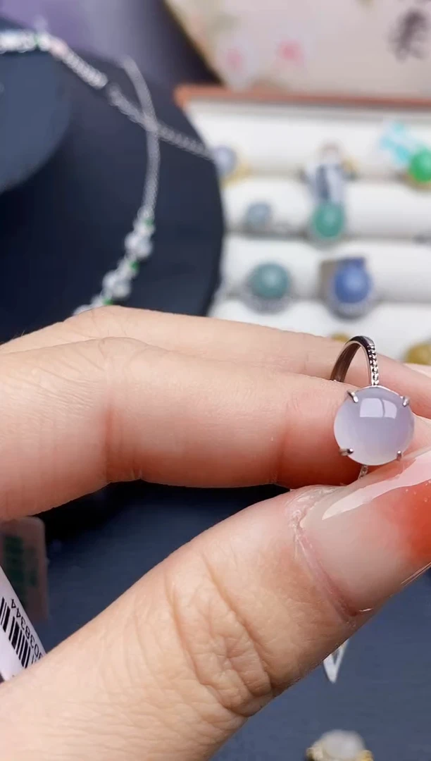 银S925镶嵌戒指翡翠1201