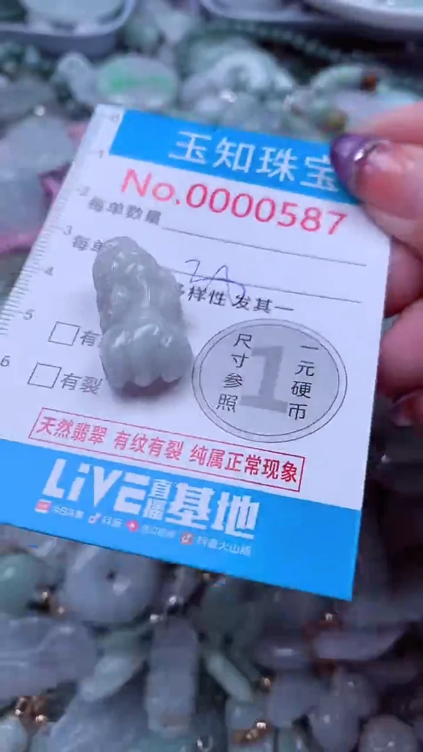 翡翠未镶嵌吊坠(不含链)587