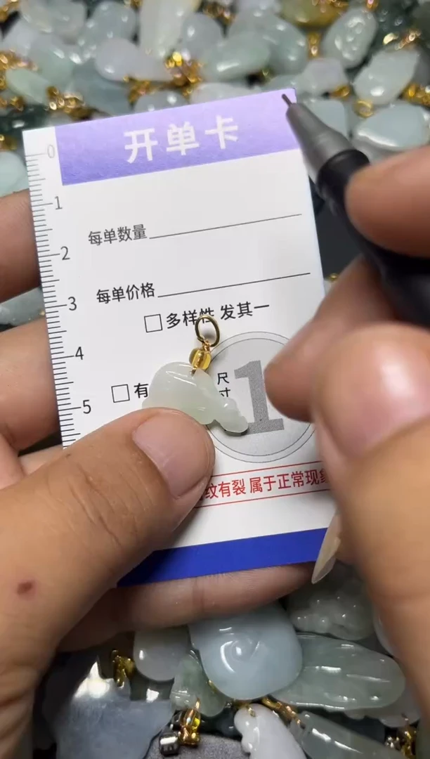 颈饰未镶嵌翡翠天然A货翡翠