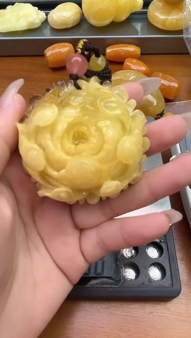 裸石琥珀未镶嵌琥珀蜜蜡吊坠