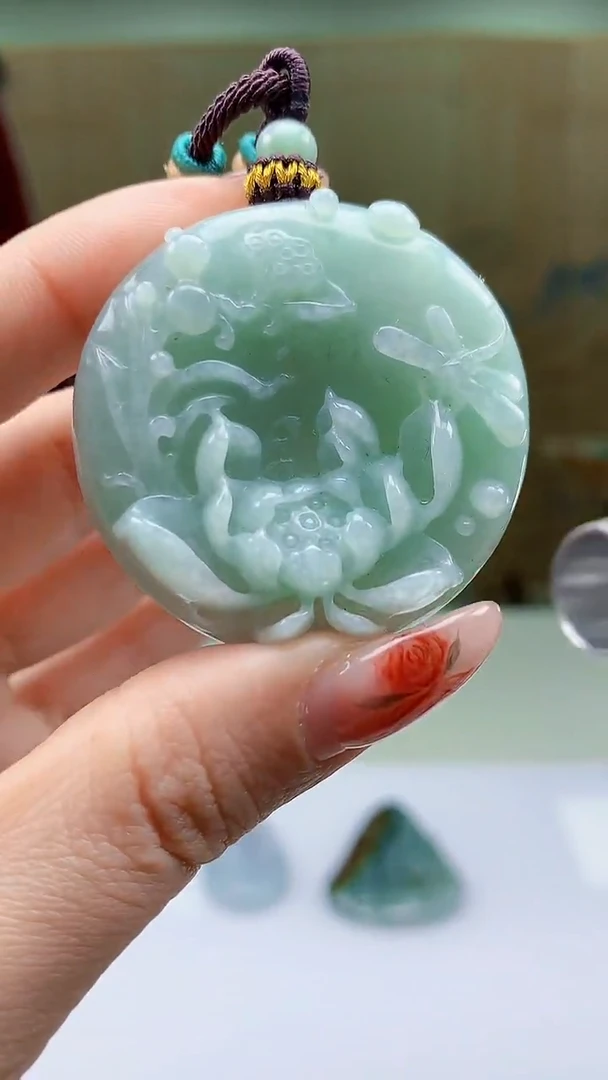 【闪购商品】定制翡翠未镶嵌4902ty-毛货挂件71