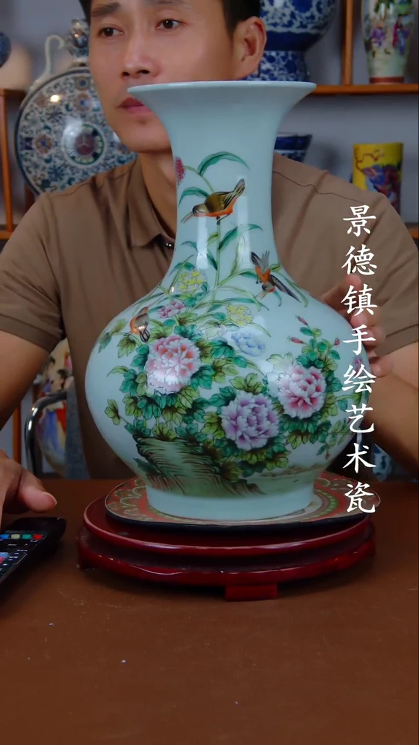 摆件景德镇手工手绘陶瓷摆件37