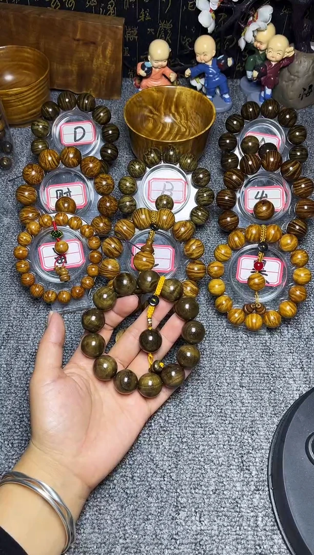 阴沉木手串/手链1.8影子波46