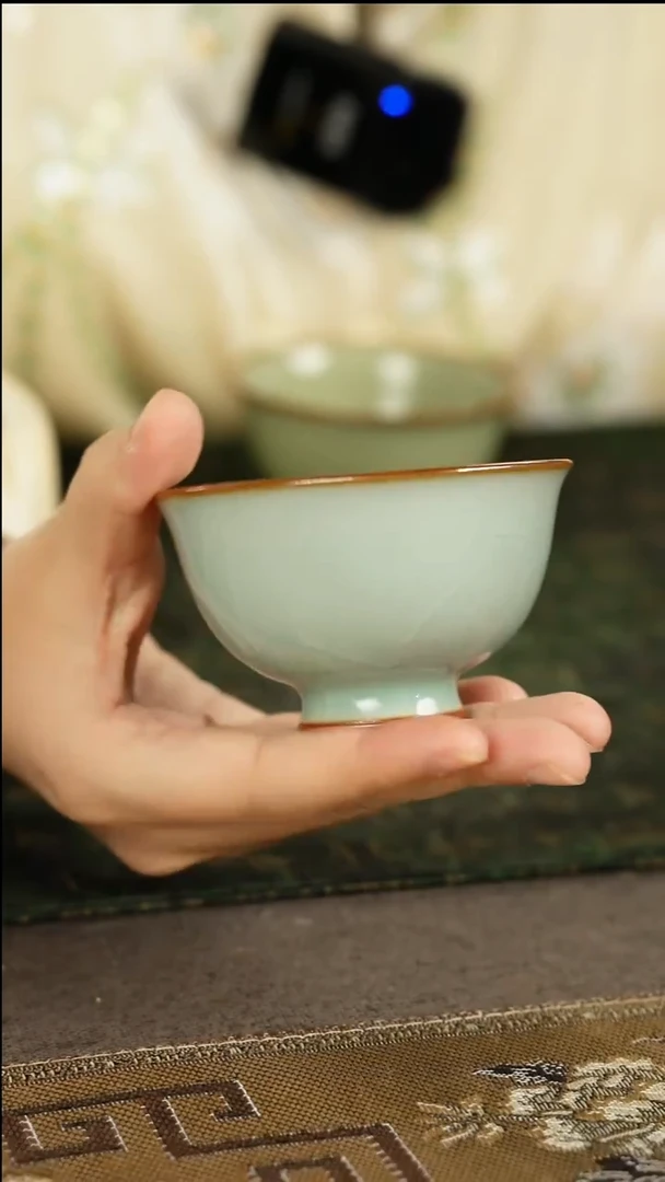 善窑厂柴窑压手杯（柴窑）