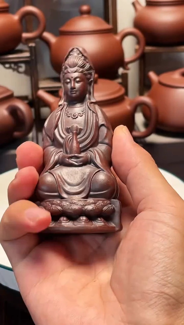 茶壶紫砂观音大士像