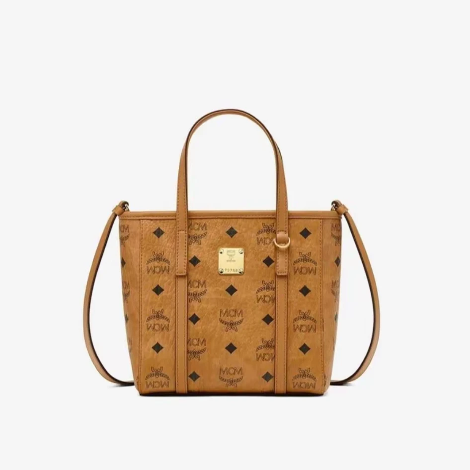 未使用 MCM 干邑色新款菜篮子mini号/MCM经典单肩斜挎包/ZZ