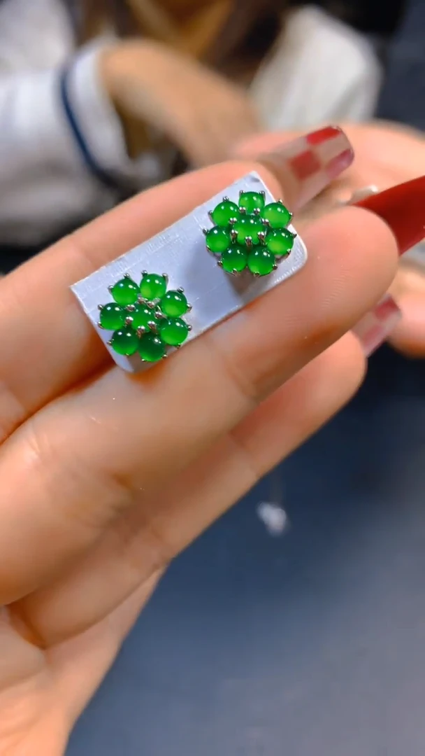 【闪购商品】翡翠耳饰未镶嵌0682698971多样性发一