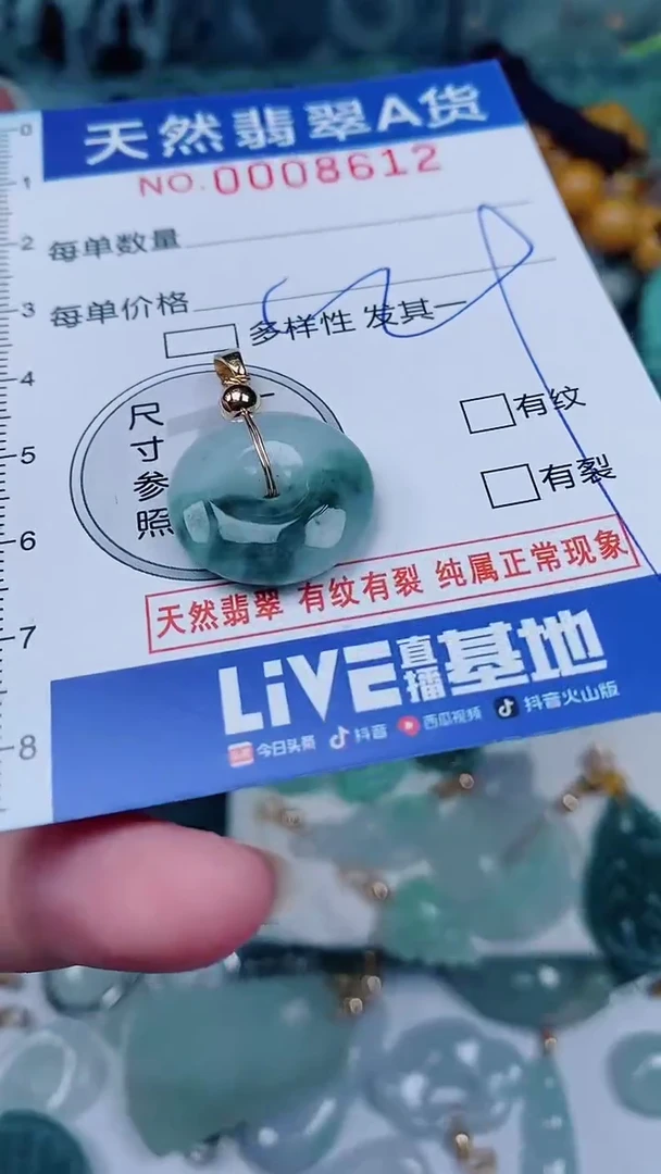 翡翠未镶嵌颈饰00008612