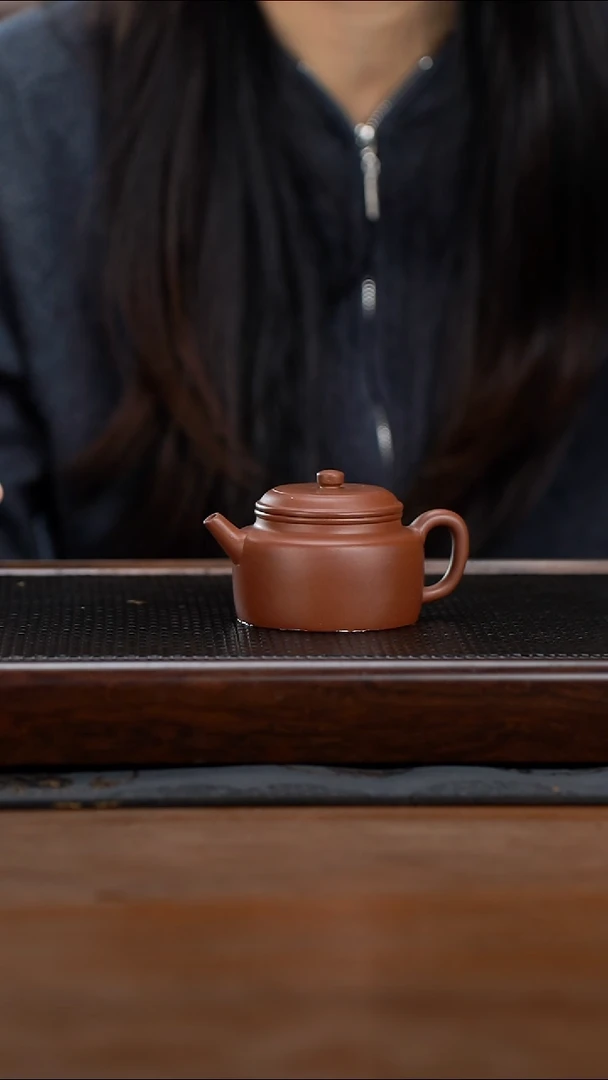 茶壶紫砂130cc黄龙山原矿底槽清德钟7