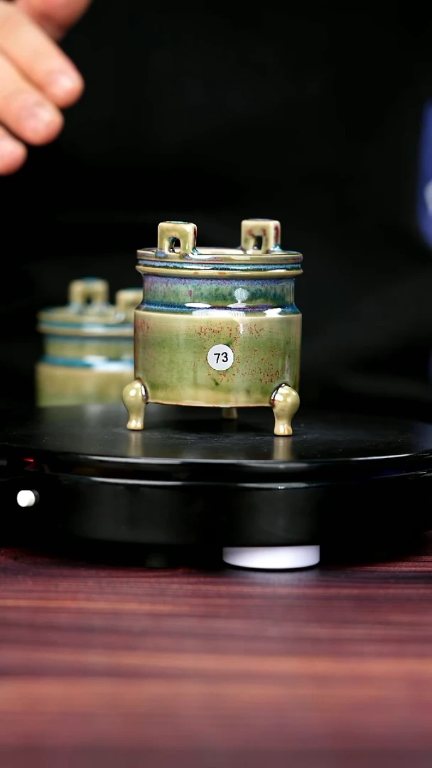 其他73#盼龙窑一级品原矿钧瓷马蹄圆炉