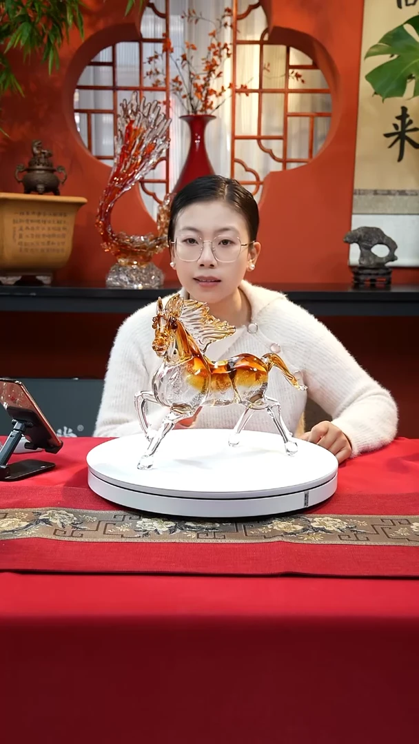 手工艺品琉璃奔马