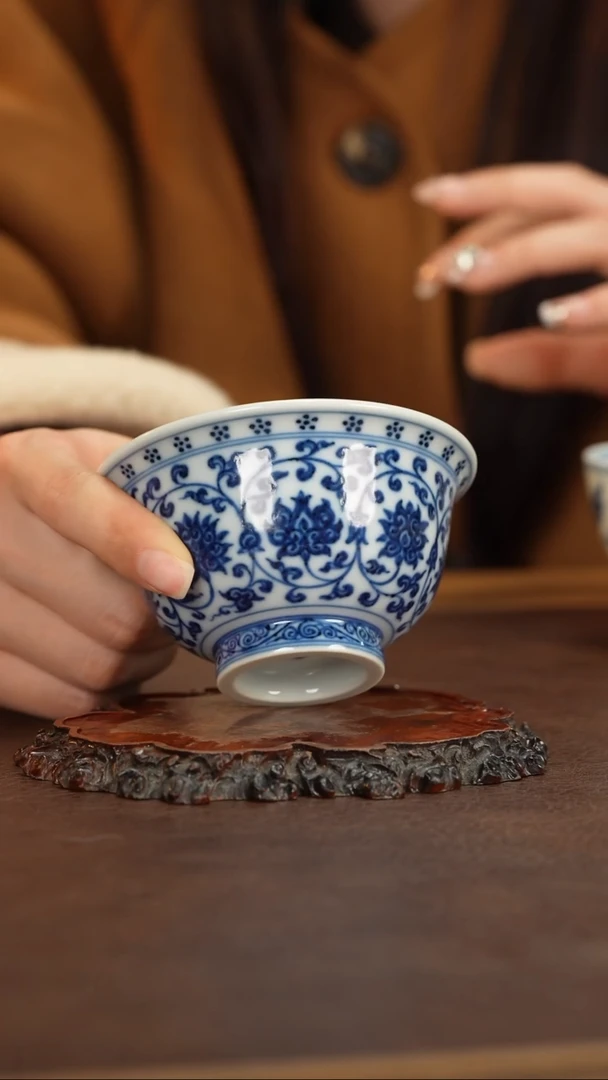 【闪购商品】博瑞堂缠枝莲杯杯