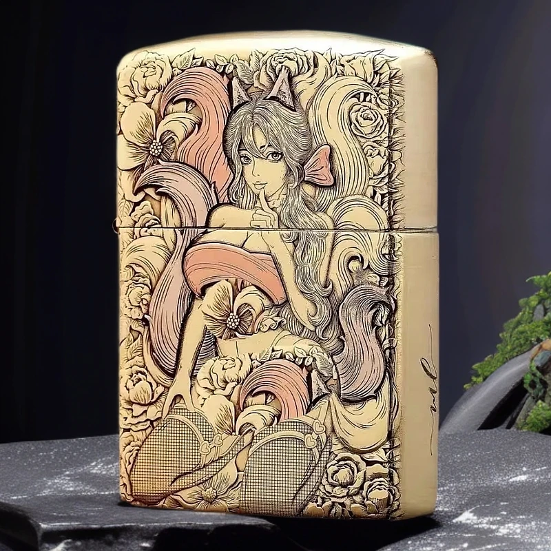 ZIPPO打火机 丝袜九尾狐 168盔甲煤油打火机 DYJ1