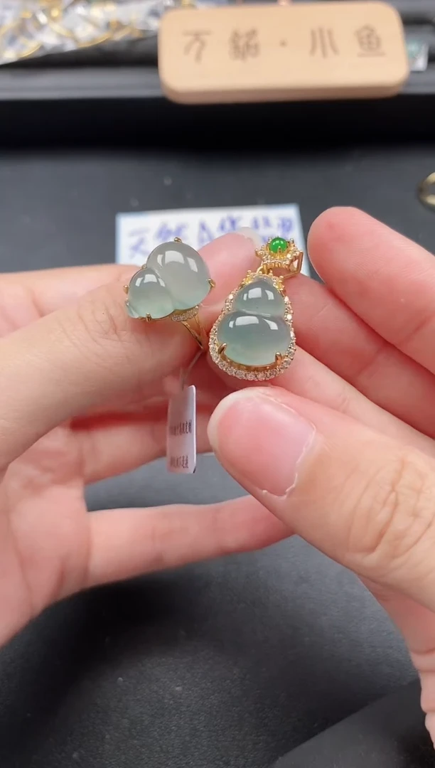 翡翠戒指银S925镶嵌51511