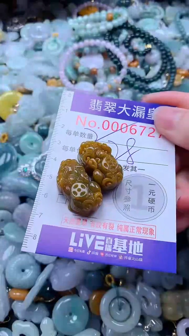 翡翠未镶嵌吊坠(不含链)6727