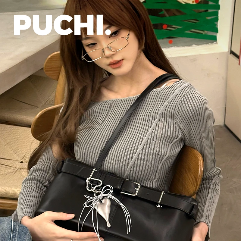 《Smell.银羽流心》韩系做旧金属爱心挂件蝴蝶流苏Ins银色包包挂饰