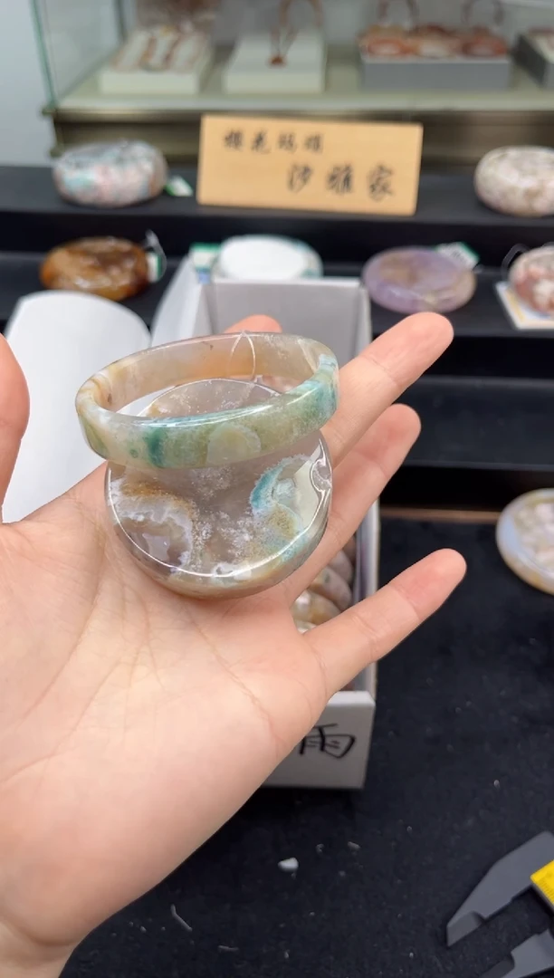 未镶嵌手镯石英质玉54圈口（赠品镯心）6354879