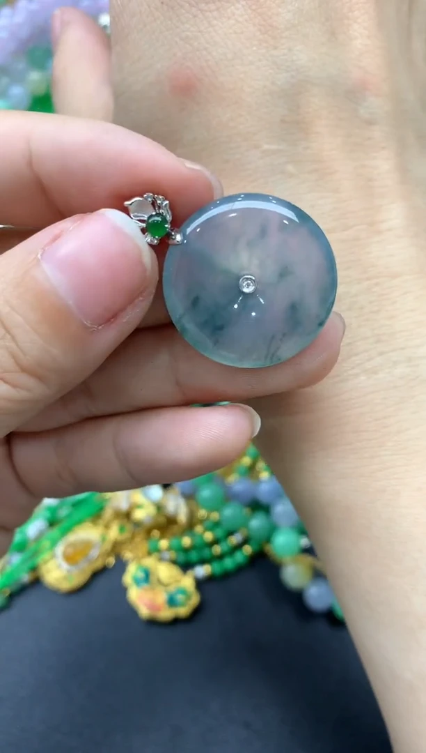 【闪购商品】翡翠颈饰18K金镶嵌528-中国好珍宝