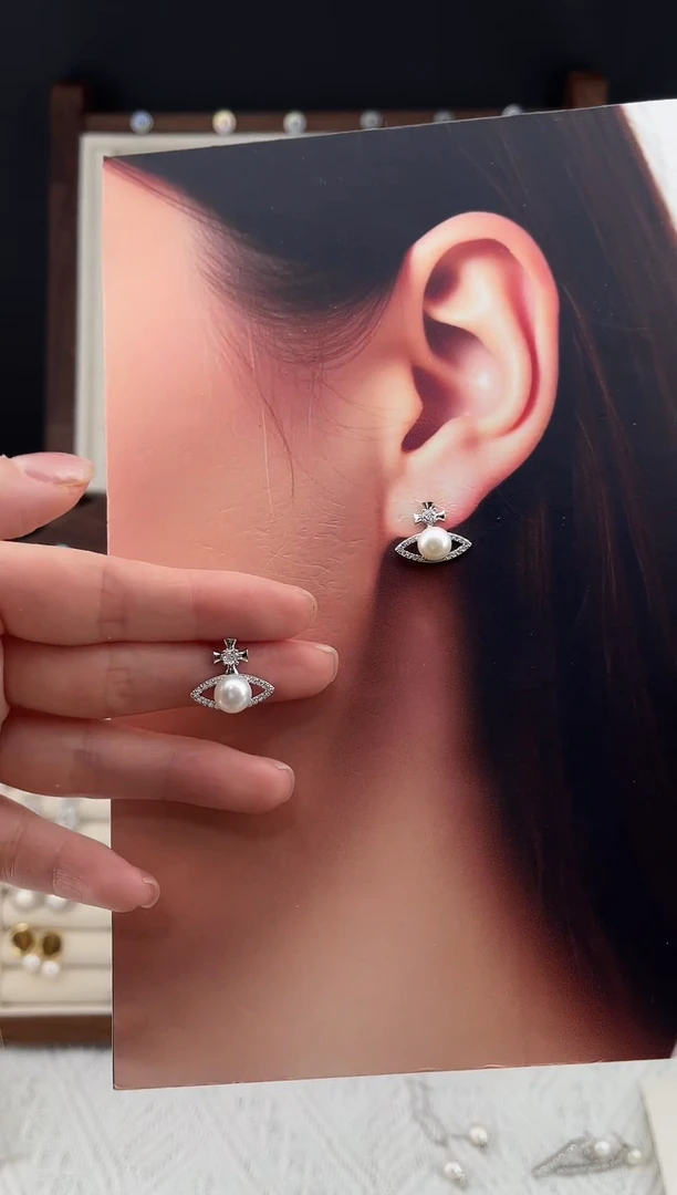 合金耳饰淡水珍珠20