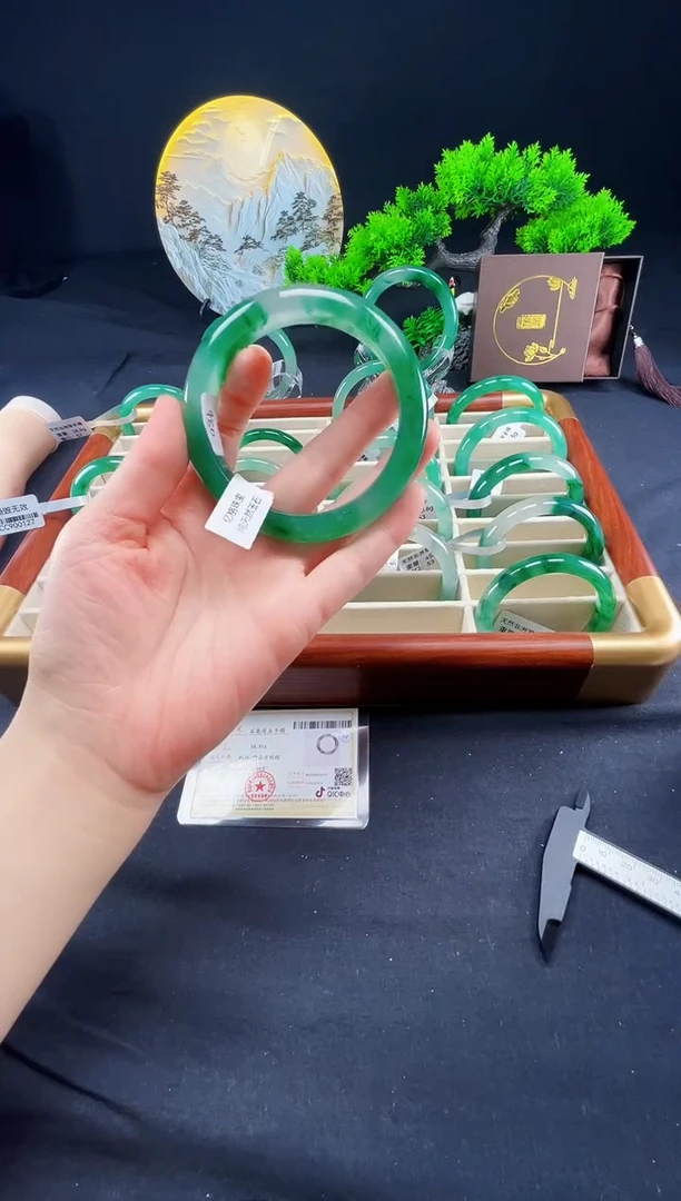 未镶嵌手镯石英质玉（非洲翠）真品上等纯天然非洲翠玉手镯石英质玉