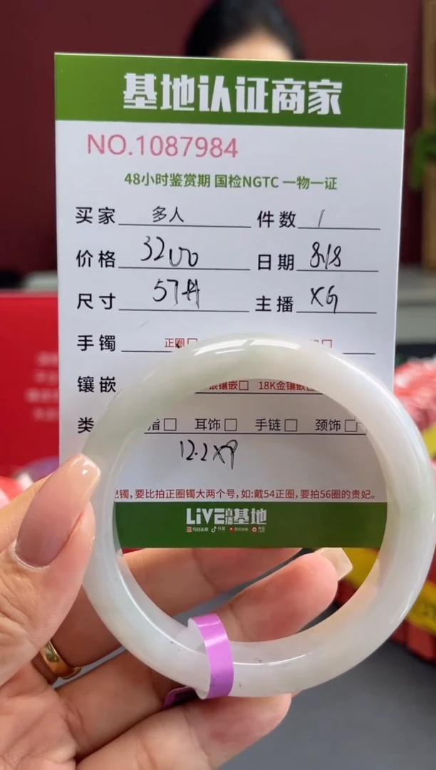翡翠手镯未镶嵌多人