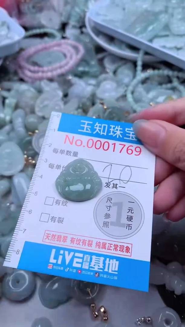 翡翠未镶嵌吊坠(不含链)1769