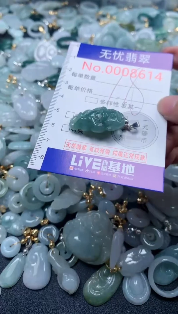 翡翠未镶嵌吊坠(不含链)8614