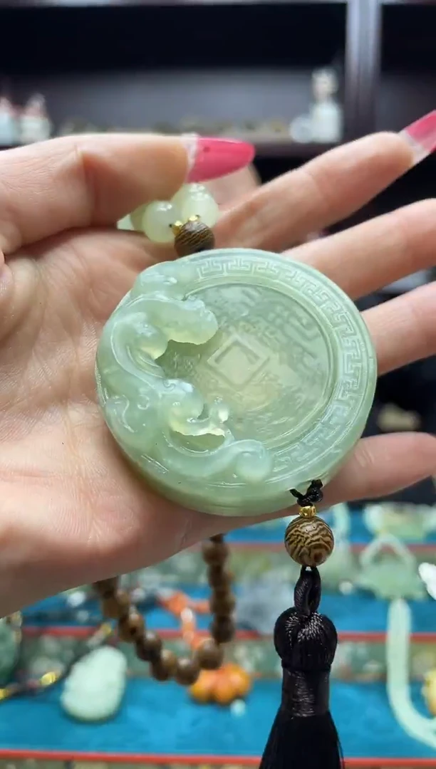 未镶嵌岫玉手把·